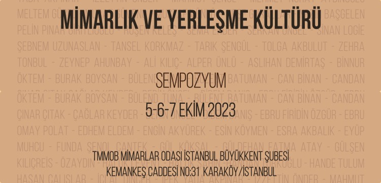 Cumhuriyetin Yüzüncü Yılında İstanbul - Mimarlık ve Yerleşme Kültürü sempozyumu