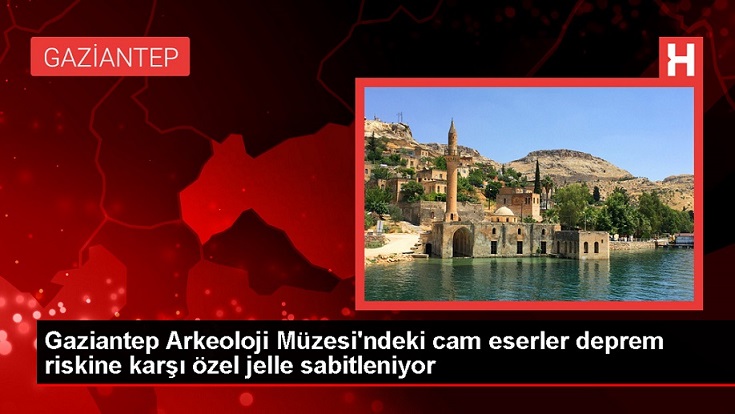 Gaziantep Arkeoloji Müzesi'ndeki Roma dönemine ait cam eserler özel jel ile korunuyor